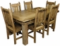 Mexican Iron Banded  Southwest Dining Set - 7 Piece
