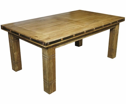 Mexican Iron Banded  Southwest Dining Table