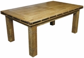 Mexican Iron Banded  Southwest Dining Table