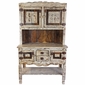 Mexican Kitchen Hutch - White Washed Painted Wood