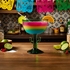 Mexican Margarita Glasses with Saguaro Cactus Stem  - Set of 4