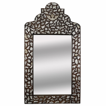 Mexican Milagro Mirror with Angel
