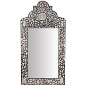 Mexican Milagro Mirror with Virgin