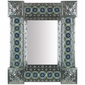 Mexican Natural Tin & Tile Mirror - 20