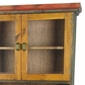Mexican Painted Cupboard with Glass