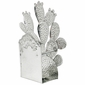 Mexican Painted Tin Cactus Candle Sconces - Set of 2