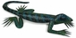 Mexican Painted Tin Iguana Sculpture