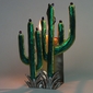 Mexican Painted Tin Saguaro Candle Sconce