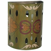 Mexican Painted Tin Wall Sconce