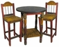 Mexican Painted Wood Bar Table Set with 4 Chairs