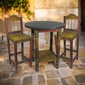 Mexican Painted Wood Bar Table Set with 4 Chairs