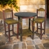 Mexican Painted Wood Bar Table Set with 4 Stools