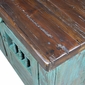 Mexican Painted Wood China Buffet - Turquoise
