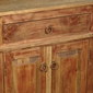 Mexican Painted Wood Corner Cabinet