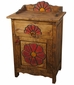 Mexican Painted Wood Flower Nightstand