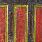 Mexican Painted Wood Headboard