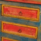Mexican Painted Wood Multi-Color Dresser - Six Drawer