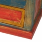 Mexican Painted Wood Multi-Color Dresser - Six Drawer