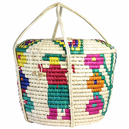 Mexican Palm Picnic Basket