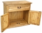 Mexican Pine Nightstand or TV Console - 2 Doors 1 Drawer - Minimum Order 2