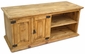 Mexican Pine TV Console with 2 Doors and Shelves 46.5