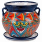 Mexican Pottery Talavera Rounded Flower Pot