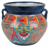 Mexican Pottery Talavera Rounded Flower Pot