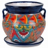Mexican Pottery Talavera Rounded Flower Pot