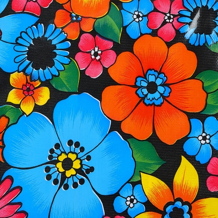Mexican Round Oilcloth Tablecloth -  3 Sizes - 56