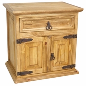 Mexican Furniture Double Door Nightstand