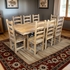 Mexican Rustic Trestle Dining Set - 9 Piece