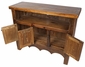 Mexican Rustic Wood Entertainment Credenza TV Stand