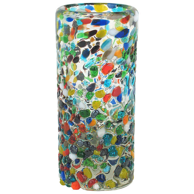 Pebbled Confetti Mexican Shot Glasses Set of 4