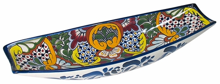 Mexican Talavera Appetizer Boat