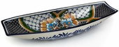 Mexican Talavera Appetizer Boat - Dolores Pattern