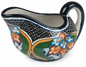 Mexican Talavera Gravy Boat - Dolores pattern