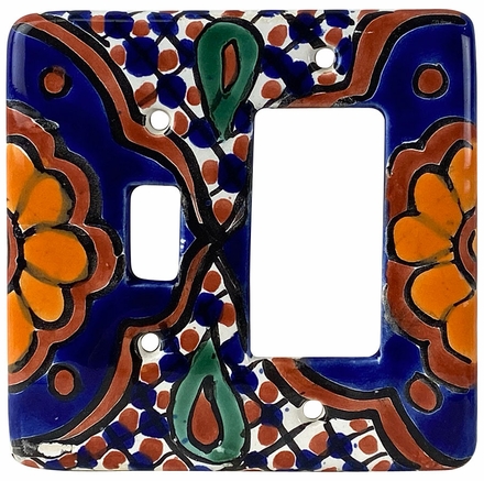 Mexican Talavera Rocker Toggle Switch