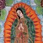Mexican Tile Mural - Virgin de Guadalupe