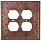 Mexican Tin 4 Outlet Cover - Flower