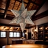 Mexican Tin Hanging Star Lamp