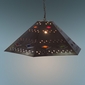 Mexican Tin Hex Diamond Hanging Pendant Shade
