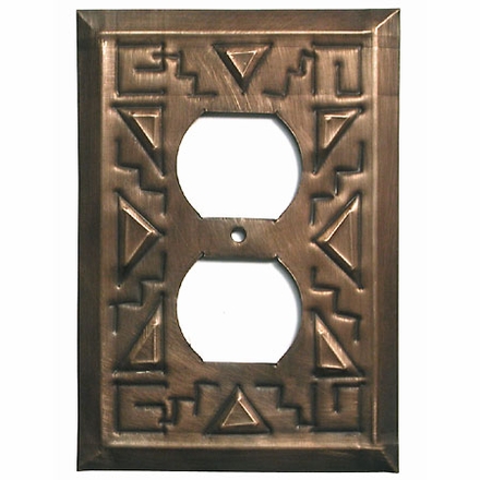 Mexican Tin Outlet Cover - Southwest Design