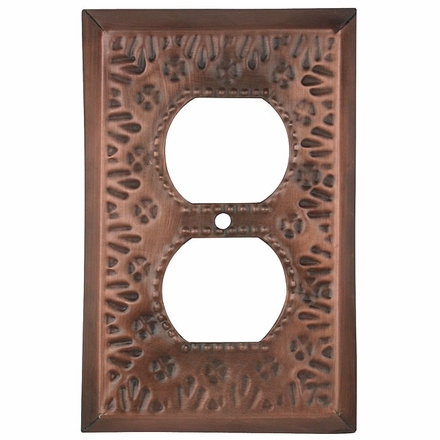 Mexican Tin Outlet Covers - Flower