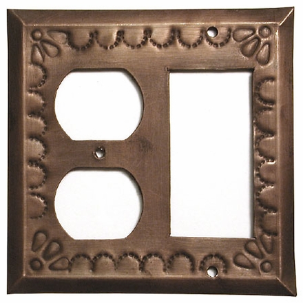 Mexican Tin Rocker Outlet Cover - Star