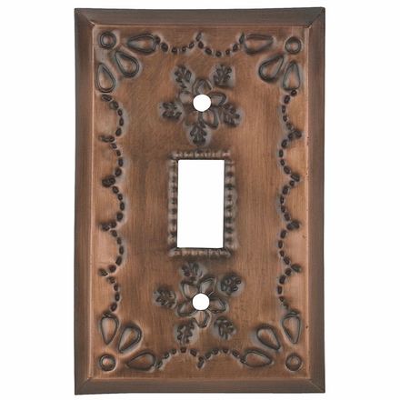 Mexican Tin Single Switch Cover - Star