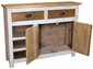 Mexican White Washed Barnwood Buffet - 2 Doors - 2 Drawers - 3 Shelves