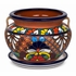 Michoacana Talavera Flower Pot with Exposed Terracotta
