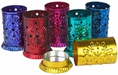 Mini Colored Tin Luminarias - Pack of 2