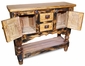 Mini Distressed Console Table - 2 Doors - 2 Drawers
