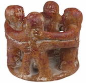 Mini Pre-Columbian Dancers or Circle of Friends Candleholder
